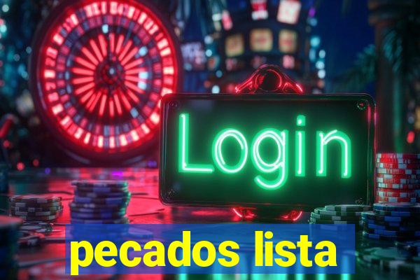 pecados lista